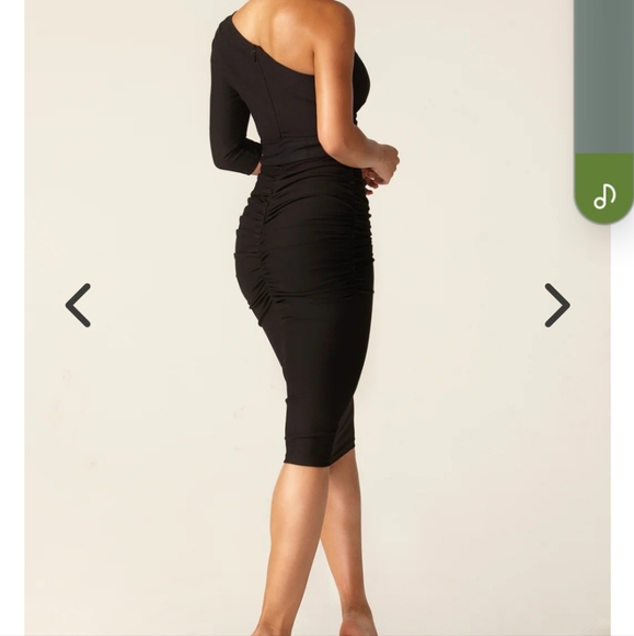 New Alieva Black Dolly Bodycon Dress - XL - Picture 2 of 5